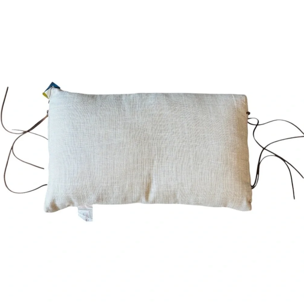 NWT Tommy Bahama Blue and White Down Alternate Throw Pillow Measures 24x14